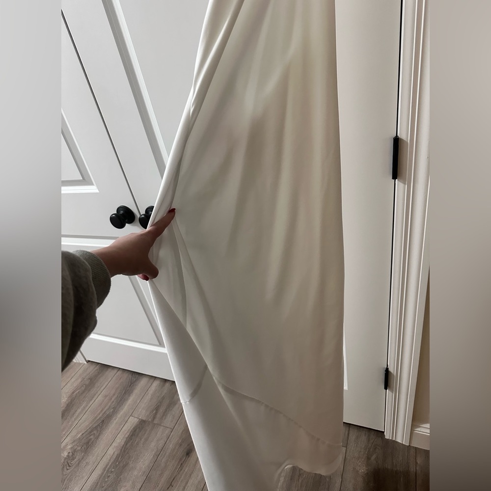 Show Me Your MuMu Ivory Satin Halter Slip Dress - Picture 5 of 6